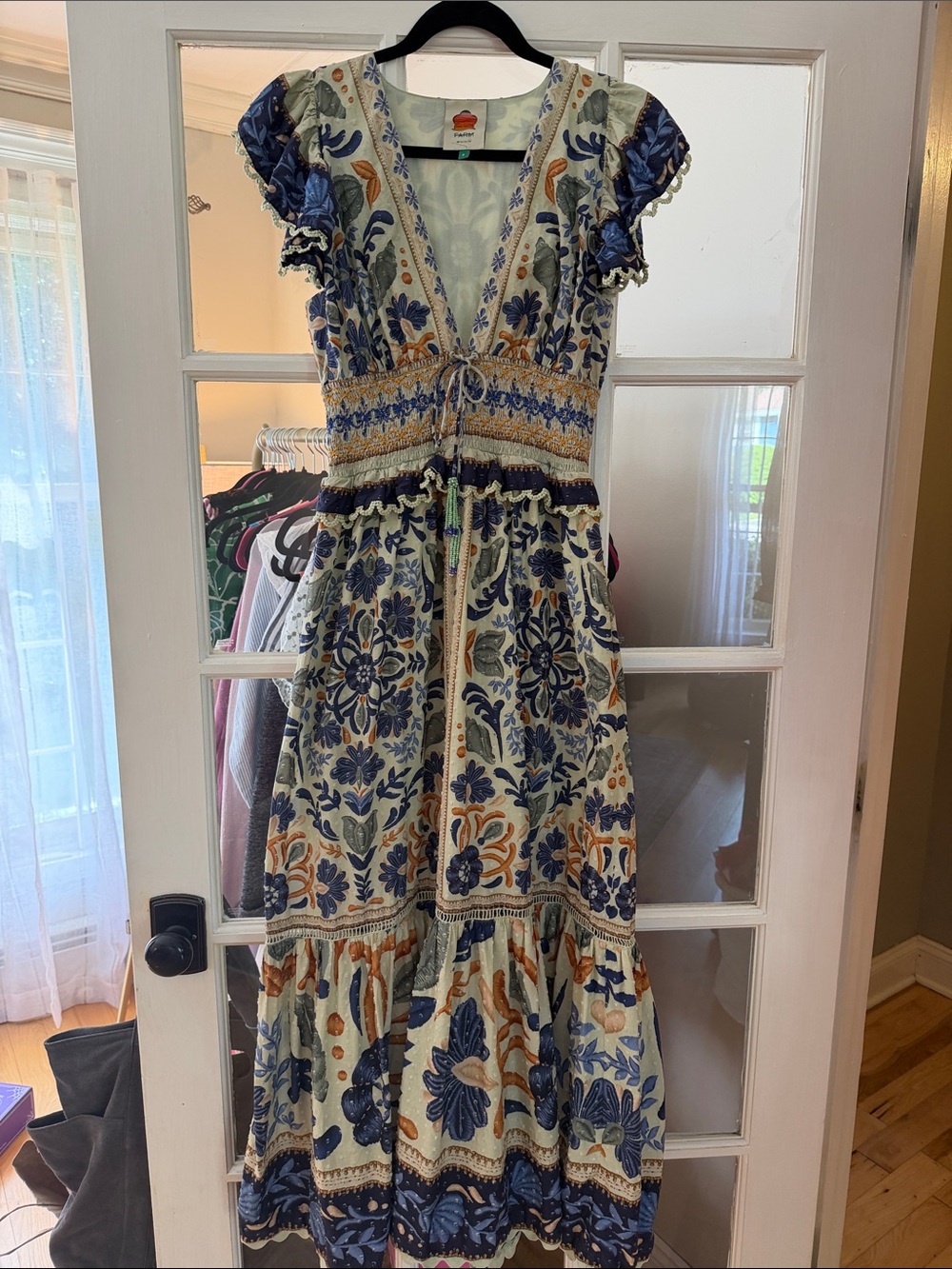 👗 FARM Rio Ocean Tapestry Green Maxi Dress
Size: S - Picture 2 of 5